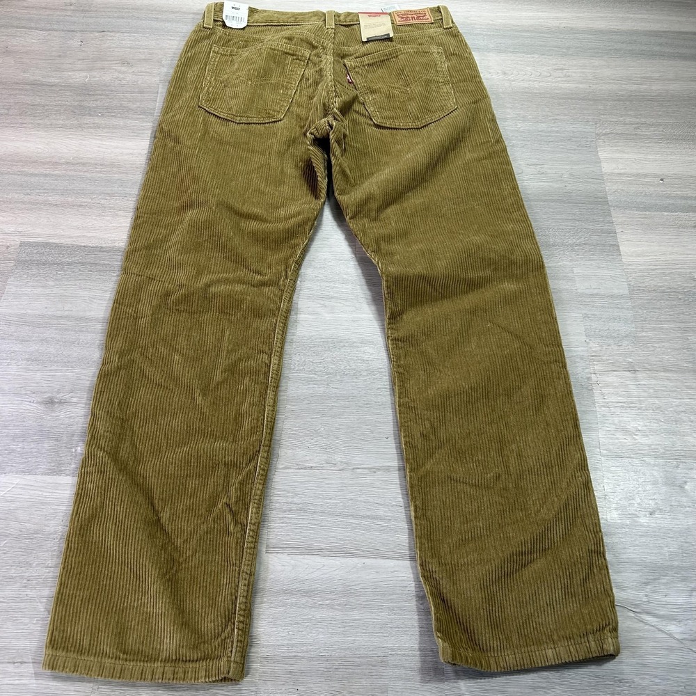 NEW Levi's Pants Mens 30x30 Brown Corduroy‎ 5 Pocket Regular Fit Casual Fall